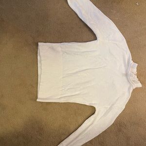 J. Crew Ruffle neck sweater, size small